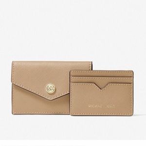 Michael Kors Small Saffiano Leather 3-in-1 Card Case